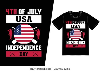 Diseño de camiseta de día Independiente de EE. UU. USA día independiente 4 de julio diseño de camiseta. Diseño de camiseta vintage de bandera de Estados Unidos 