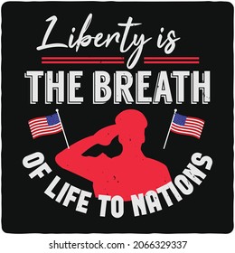 USA Independent  T-shirt Design, Vector, illustrations