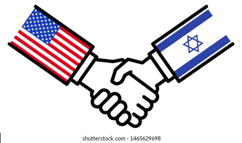 USA ISRAEL friendship, trade agreement, handshake