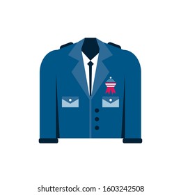 Usa jacket with seal stamp design, United states america independence labor day nation us country and national theme Vector illustration