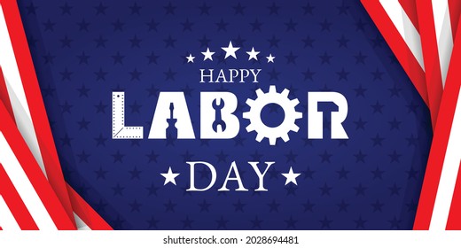 USA Labor Day background illustration. Vector EPS10.