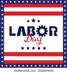 USA Labor Day background illustration. Vector EPS10.