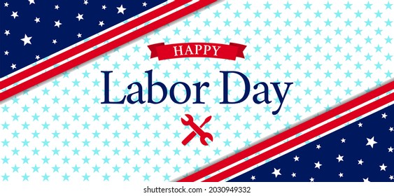 USA Labor Day background illustration. Vector EPS10.
