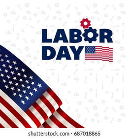 USA Labor Day Conceptual Poster Design