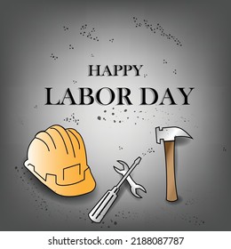 USA Labour Day Gruß Vektorgrafik