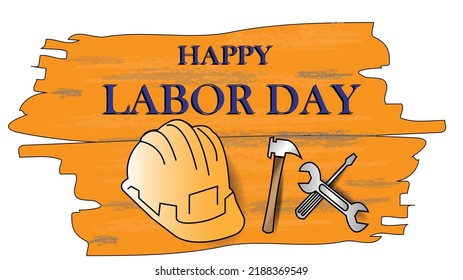 USA Labor Day greeting Vector illustration