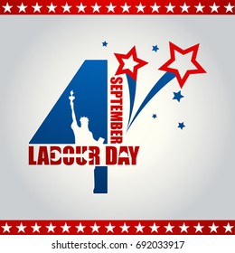 USA Labor Day poster design
