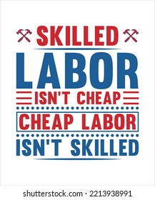 Usa Labor Day T Shirt Design