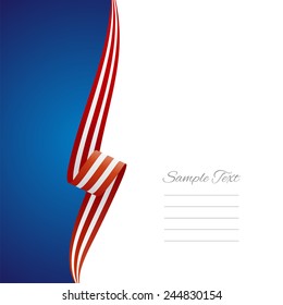 USA left side brochure cover vector