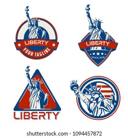 usa liberty logo emblem 4 july