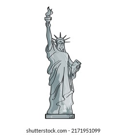 usa liberty statue monument icon