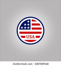 Usa Logo Concept Stock Vector (Royalty Free) 1087009568 | Shutterstock