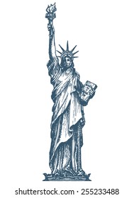 USA logo design template  United States statue liberty  statue freedom icon 