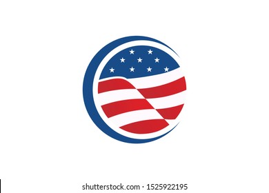 USA logo icon vector isolated