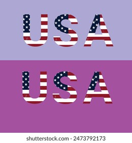 USA logo and letter design for all over the world 