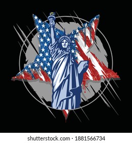 USA lover vector for t-shirt, mug design, pillow 