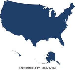 USA map 