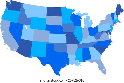 USA map