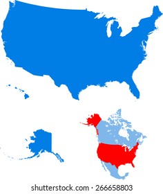 USA map