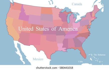 USA map