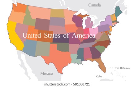 USA map