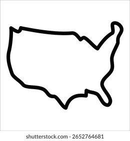 Usa Map Icon Element For Design