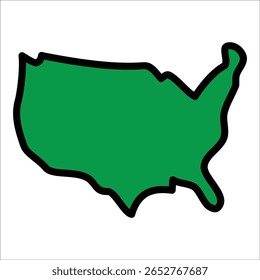 Usa Map Icon Element For Design