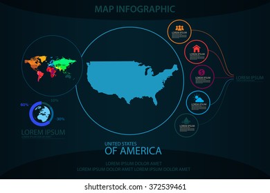 usa map infographic