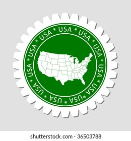 USA Map Label
