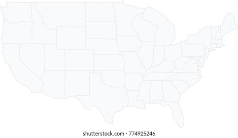 USA map. stateborders. vector illustration