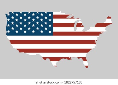 USA Map - Stock Vector Illustration