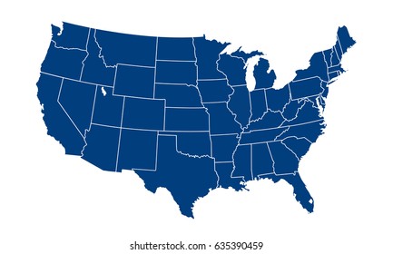 USA Map. United States of America