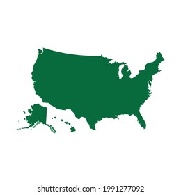  USA Map. United States Map vector illustration