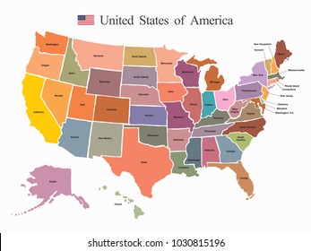 USA map vector