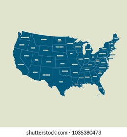 USA map vector