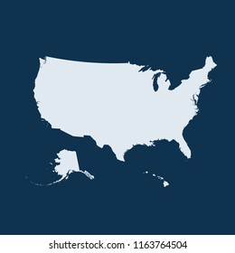 USA map vector