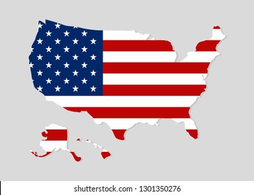 USA map vector
