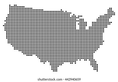 USA Map Vector