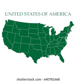 USA map vector