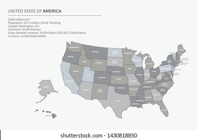 usa map. vector of america map.
united state map.