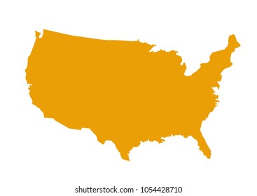 USA map vector illustration