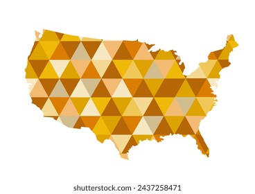 USA map vector illustration on white
