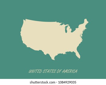 USA map vector outlines illustration grunge background