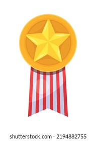 usa medal with golden star