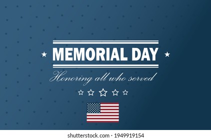 usa Memorial Day holiday vector back