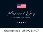 USA Memorial Day vector background