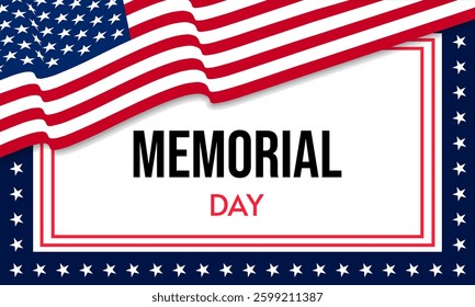 USA Memorial Day vector background