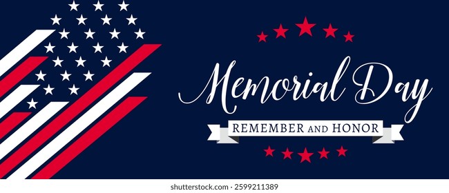 USA Memorial Day vector background