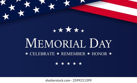 USA Memorial Day vector background