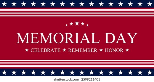 USA Memorial Day vector background